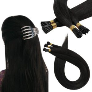 Virgin I-Tip Hair Extensions – Jet Black